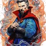 Teresa Sh's New School Doctor Strange Tattoo Design