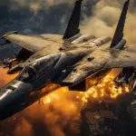 Daring Aerial Maneuvers: Fighter Jet Pilot
